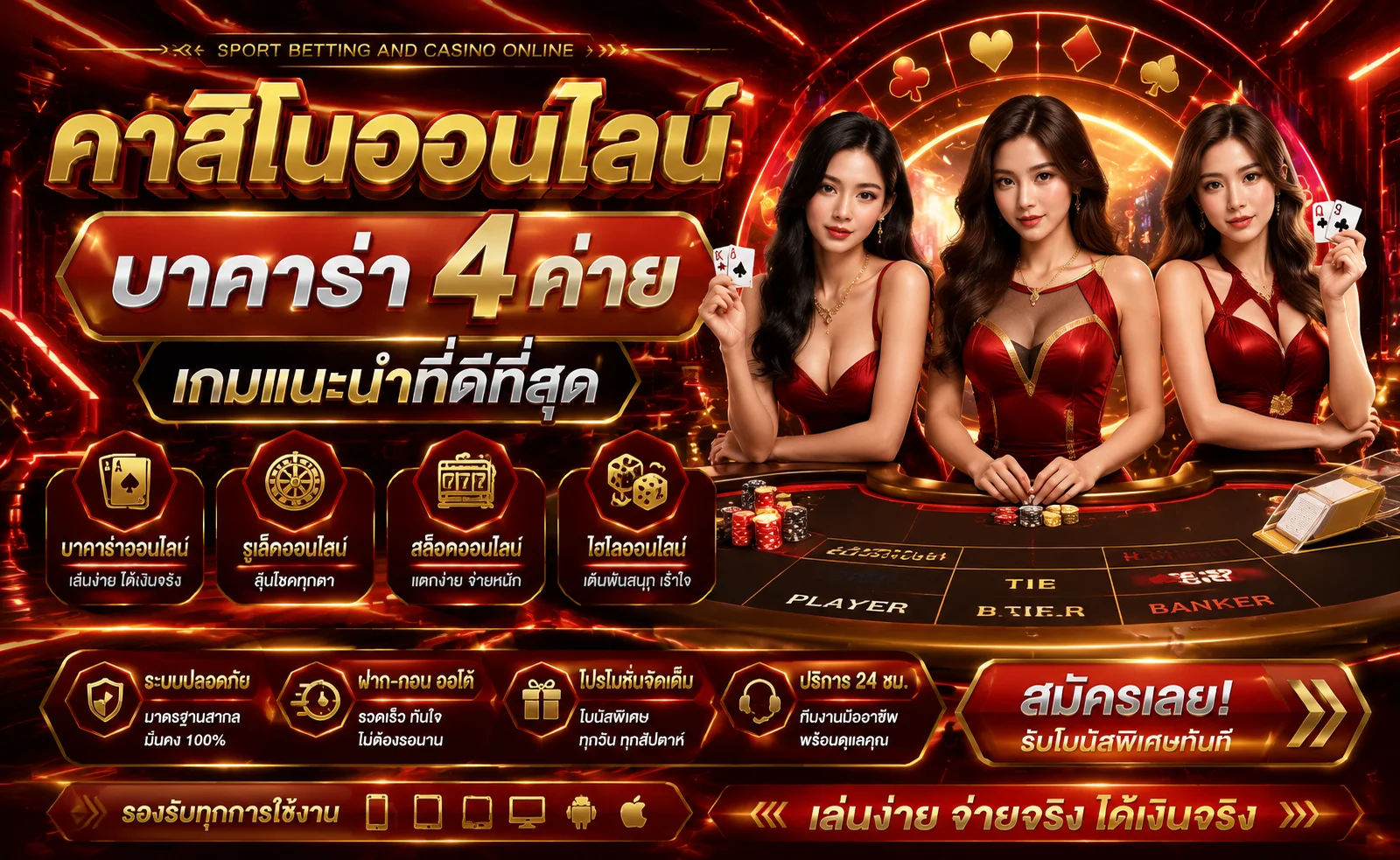 คาสิโนออนไลน์เว็บตรง MIAMICLUB บาคาร่าถ่ายทอดสดจากคาสิโนจริง